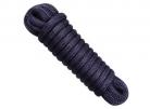 Polyester Braided Mooring Rope With Spliced Eye 16 Plaited 12mm x 6 Metre - Navy
