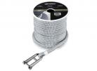 Talamex - Halyard Line with SS 316 Pin-shackle - White/Black 8mm